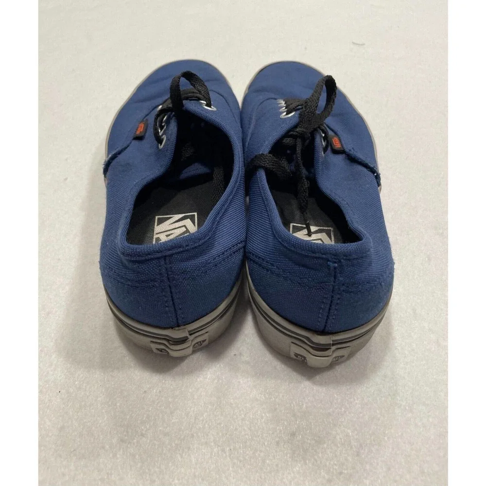 Vans Men's Size 7 Women's 8.5 Blue Low-Top Sneakers Lace Up Canvas‎ Skate Shoes